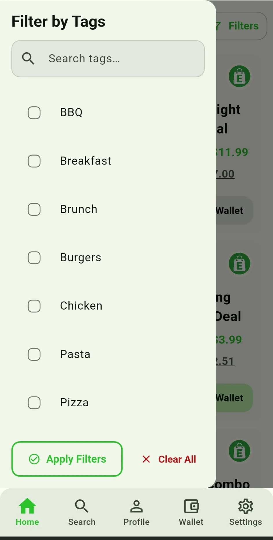 Search results in Savvy